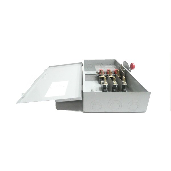 Interruptor de desconexión con fusible Eaton Cutler-Hammer de 3 polos, 200 amperios, 600 voltios de corriente alterna - DH364FGK.