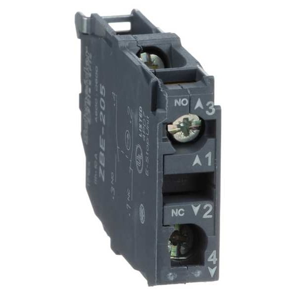 Bloque de Contacto Schneider Electric, 1NO + 1NC Cierre Lento, 22mm - ZBE205