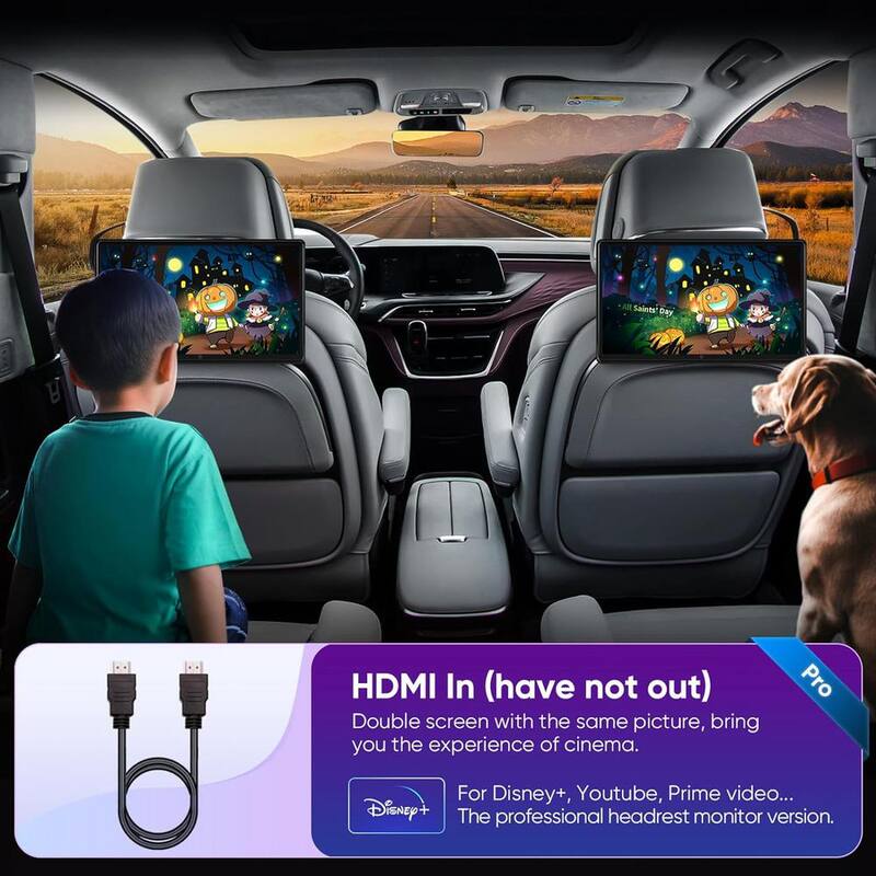 Etokfoks 15.6 in. 4K Android 11.0 Multi-Function Car TV Backseat 5G WiFi Headrest Tablet Touch Screen 1080P Bluetooth/USB/SD/HDMI - MLSA04-3LT212