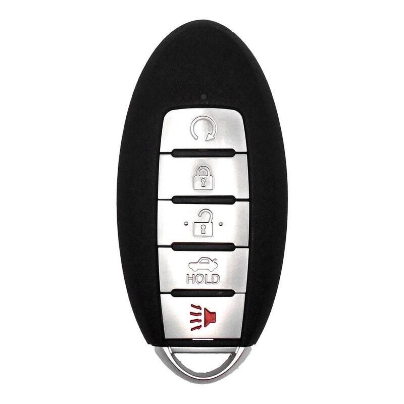 Car Keys Express Nissan Simple Key - 5 Button Smart Key Remote with Remote Start and Trunk - NISK-E5TRZ0SK