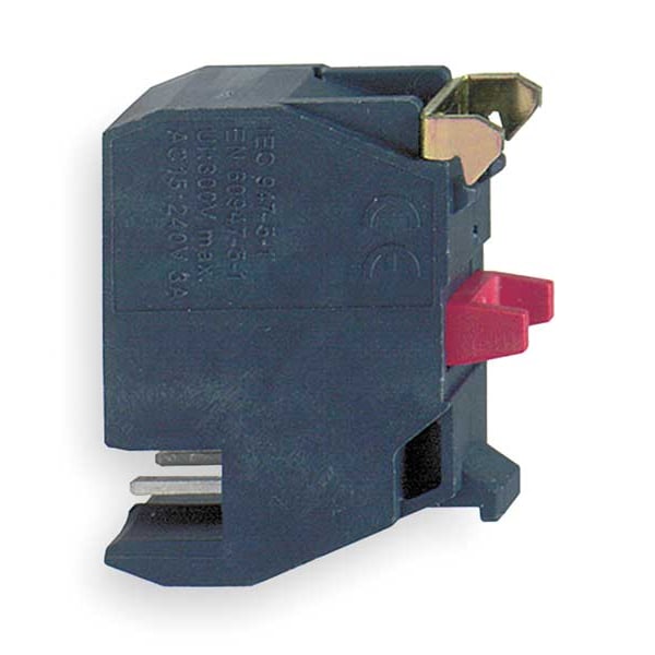 Bloque de contacto Schneider Electric, 1 contacto normal cerrado de ruptura lenta, 22mm - ZBE1024