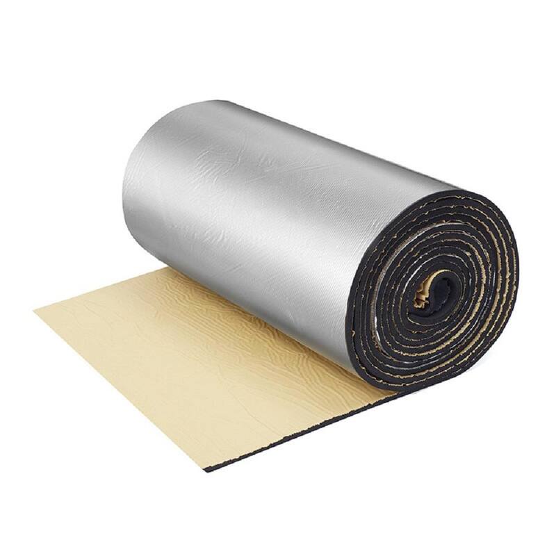 Wellco 39.4 in. x 118 in. Self-Adhensive Car Heat Sound Deadening Insulation Aluminum Foil Reflective Insulation - CSDXSF401185