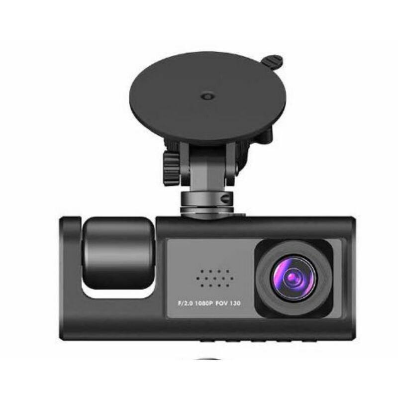 Etokfoks 3-Lens Dash Cam Video Recorder with Front Inside Rear Camera - MLSA21OT009