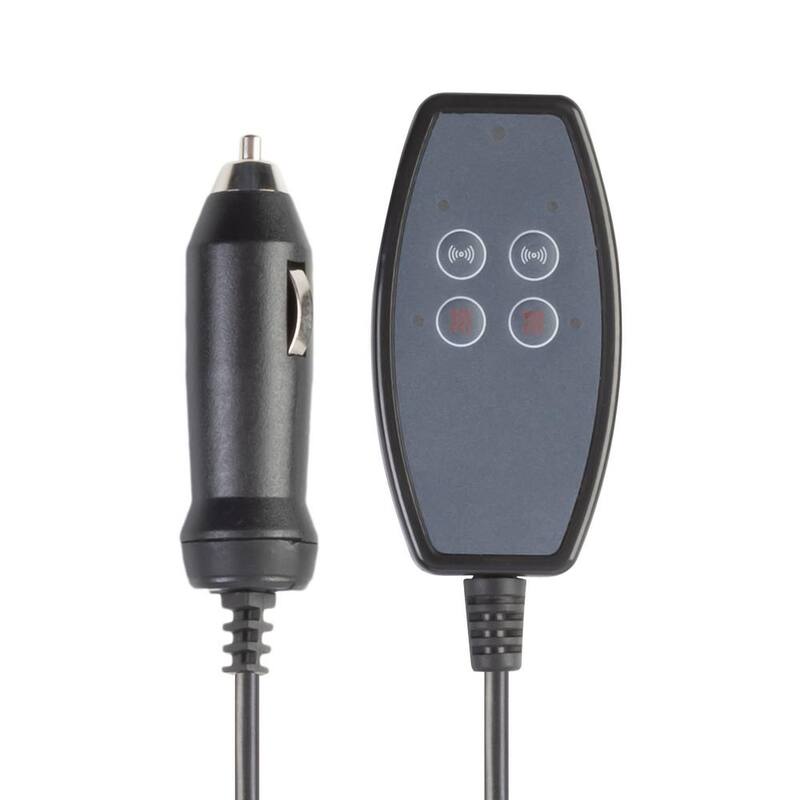 Stalwart 19 in L x 0.5 in W x 42 in H 12-Volt Vibrating Heating Pad with 3 Levels for Car Seat - Driver or Passenger (Black) - 75-CAR2006