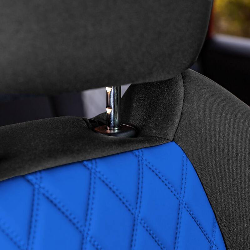 FH Group Neosupreme Custom Fit Seat Covers for 2021-2024 Toyota Rav4 Hybrid to Hybrid Prime - DMCM5012BLUE-FULL