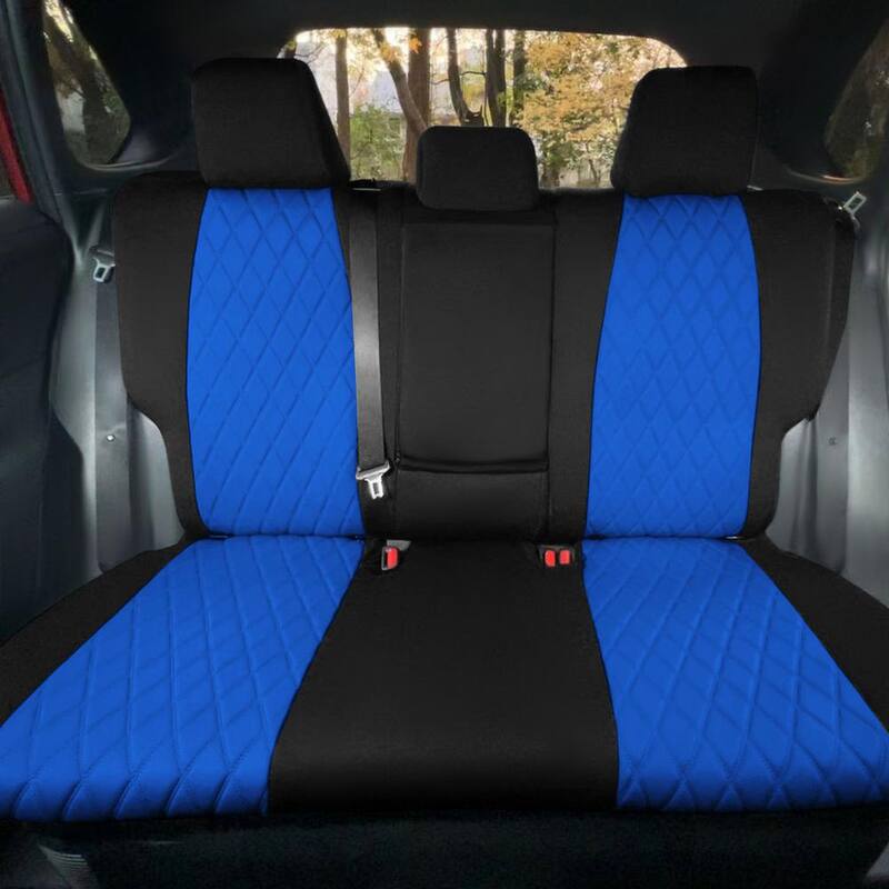 FH Group Neosupreme Custom Fit Seat Covers for 2021-2024 Toyota Rav4 Hybrid to Hybrid Prime - DMCM5012BLUE-FULL