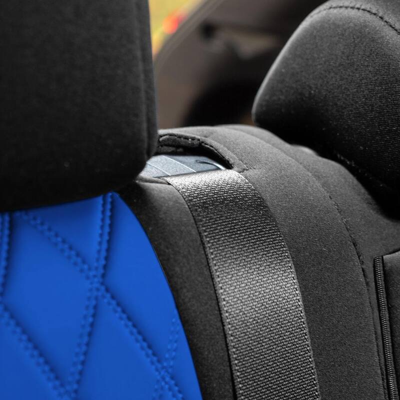 FH Group Neosupreme Custom Fit Seat Covers for 2021-2024 Toyota Rav4 Hybrid to Hybrid Prime - DMCM5012BLUE-FULL