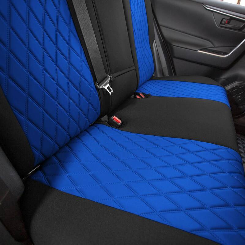 FH Group Neosupreme Custom Fit Seat Covers for 2021-2024 Toyota Rav4 Hybrid to Hybrid Prime - DMCM5012BLUE-FULL