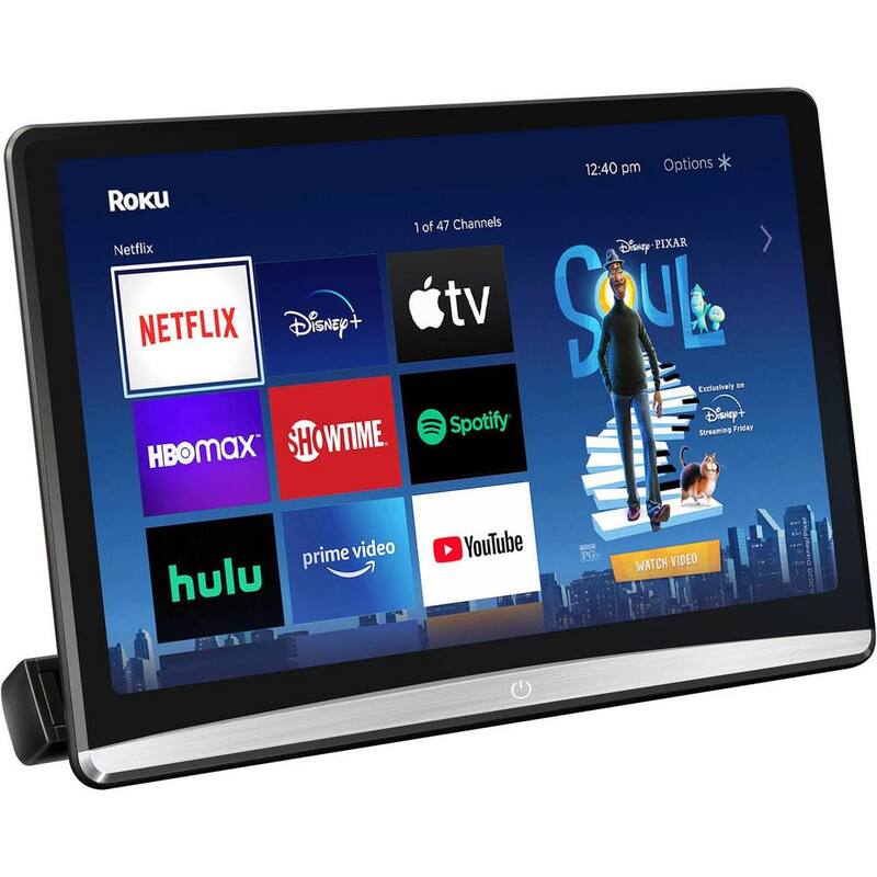 Etokfoks 12.4 4K Android Portable Car TV Headrest Monitor Tablet for Back Seat, Support Phone Wireless Mirror Link Touch Screen - MLSA04-3LT227