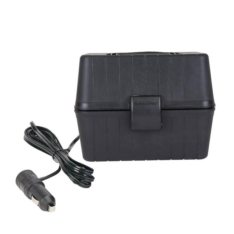 Koolatron 12V Heating Lunch Box Stove, 1.6 qt. (1.5 L), Black, 6 ft. (1.8m) Cord, Heats to 300F (149C) - 400209