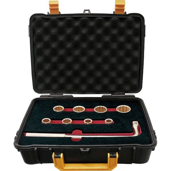 Ega Master SET OF 9  SOCKET WRENCHES 1/2" ( 10 - 24 MM)  NON SPARKING  Al-Bron - 74264
