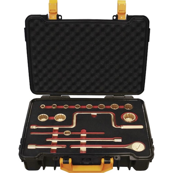 Ega Master SET OF 16  SOCKET WRENCHES 1/2" (3/8" - 1.1/4")  NON SPARKING Cu-Be - 35812