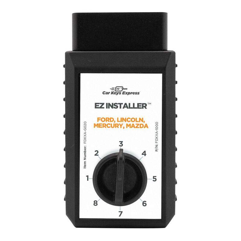 Car Keys Express Remote Key Fob and Simple Key Programmer for Ford, Lincoln, Mazda, Mercury - 4 Button Remote, Keyless Entry, Easy Setup - FORRK4SK-PK