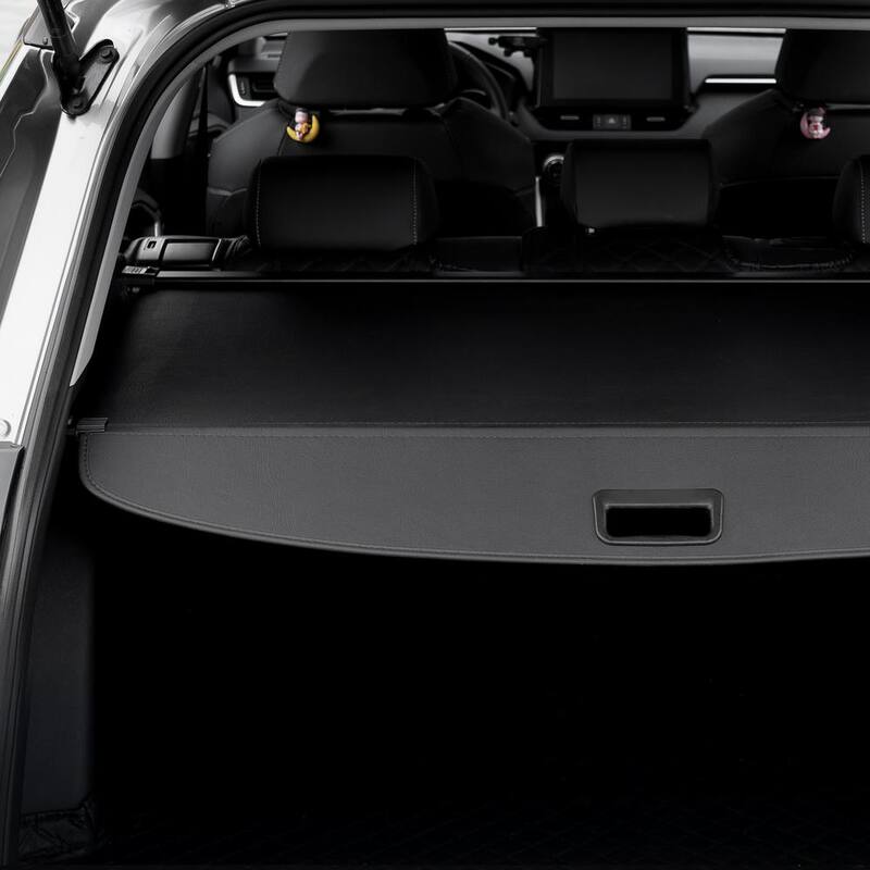 VEVOR Retractable Cargo Cover for Toyota, Upgraded Waterproof Trunk Cover Security Shield Shade for Toyota RAV4 2019-2024 - YCKSSSHCGYCKFMAAUV0