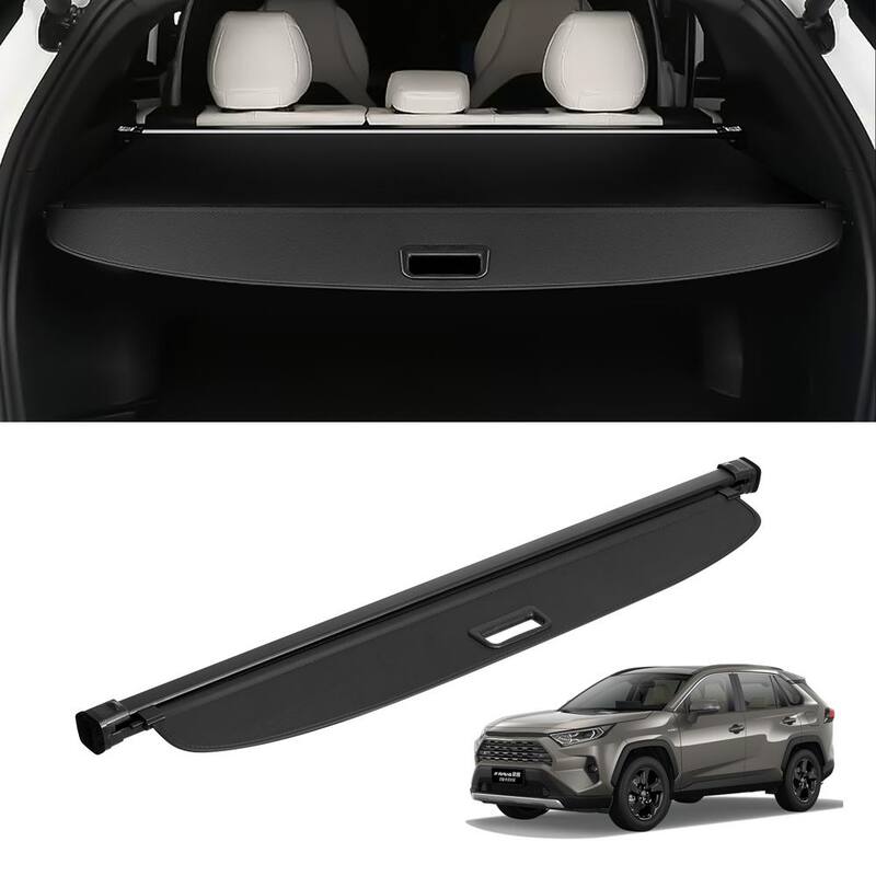 VEVOR Retractable Cargo Cover for Toyota, Upgraded Waterproof Trunk Cover Security Shield Shade for Toyota RAV4 2019-2024 - YCKSSSHCGYCKFMAAUV0