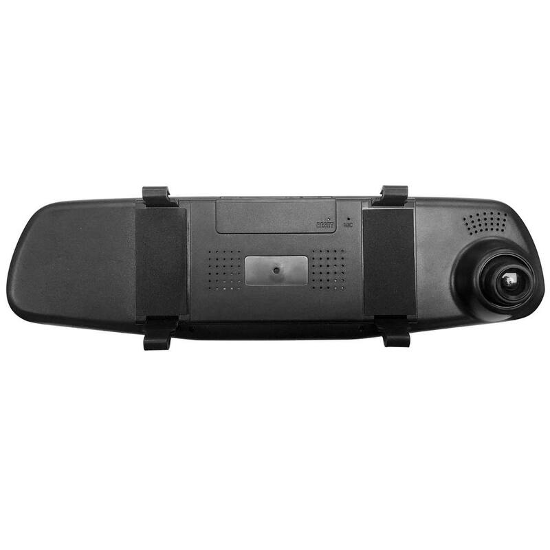 Armor All 720P HD Rearview Mirror Dash and Backup Camera, 16 GB Storage Card Included - ADC2-1011-BLK