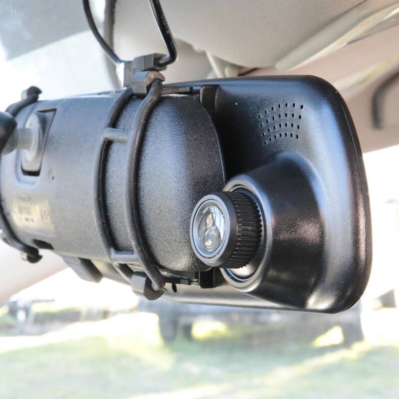 Armor All 720P HD Rearview Mirror Dash and Backup Camera, 16 GB Storage Card Included - ADC2-1011-BLK