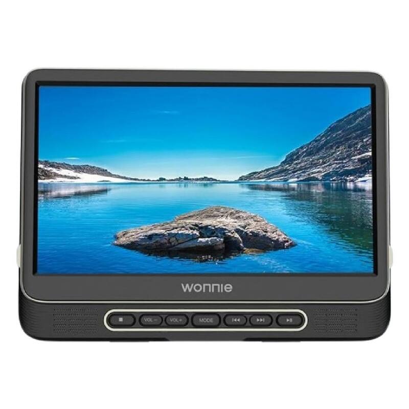 Etokfoks 12 in. Headrest Video Player for Car Support 1080P/MP4 Video with HDMI Input/Output Mounting Bracket AV w/ Remote - MLSA04-3LT233
