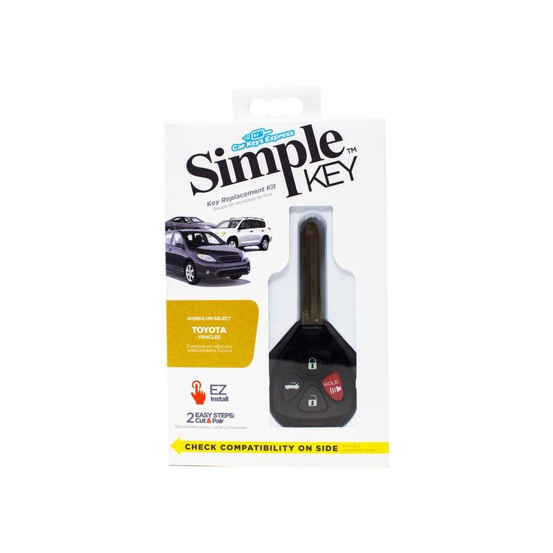 Car Keys Express Simple Key Programming Kit Designed for Toyota Vehicles - Program Car Key and Remote Fob Yourself (No Dealership) - TORH-E4TZ0SK