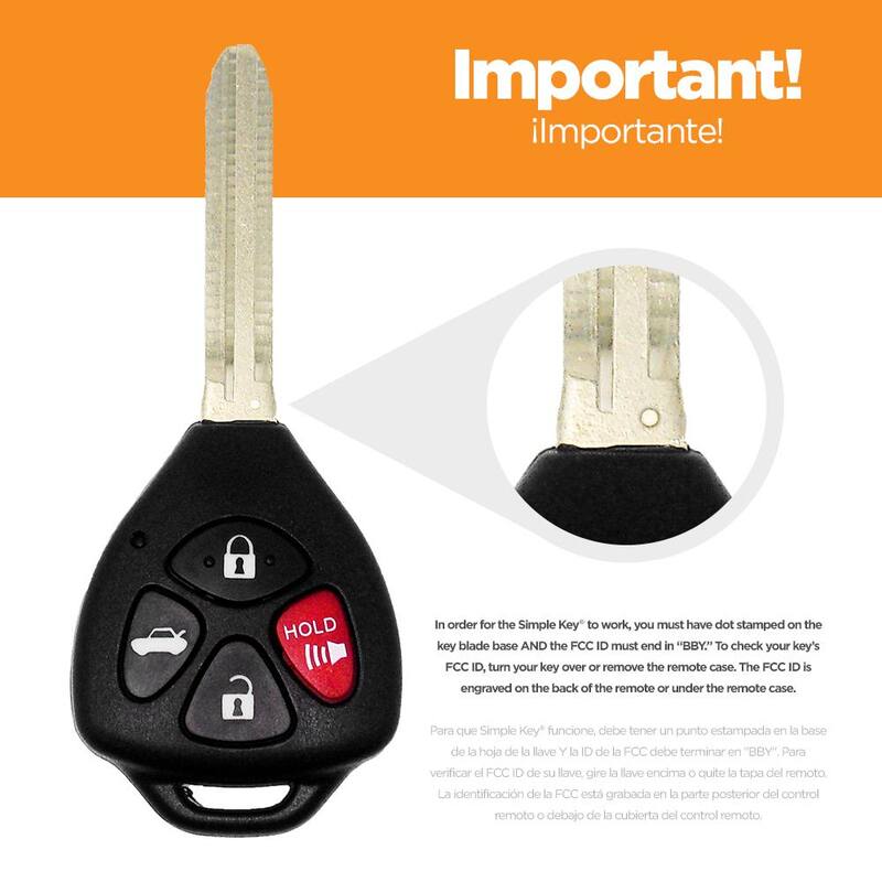 Car Keys Express Simple Key Programming Kit Designed for Toyota Vehicles - Program Car Key and Remote Fob Yourself (No Dealership) - TORH-E4TZ0SK