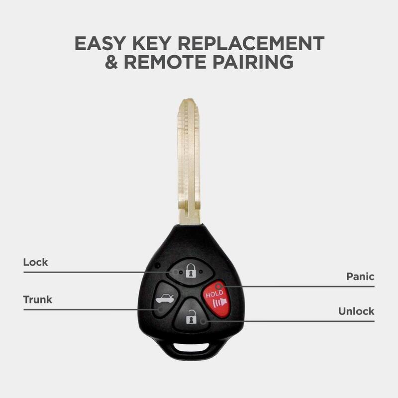 Car Keys Express Simple Key Programming Kit Designed for Toyota Vehicles - Program Car Key and Remote Fob Yourself (No Dealership) - TORH-E4TZ0SK