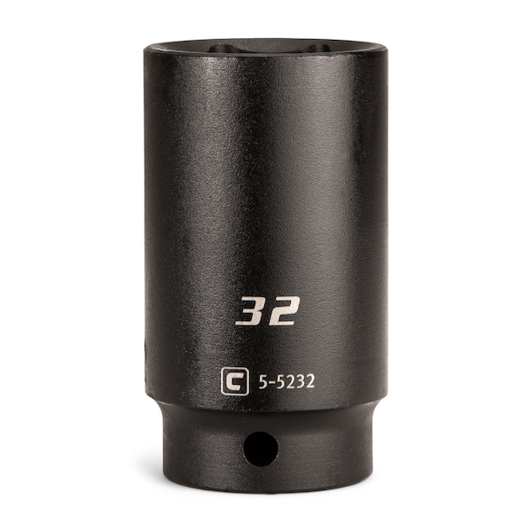 Capri Tools 1/2 in Drive 32 mm 6-Point Metric Deep Impact Socket - 5-5232