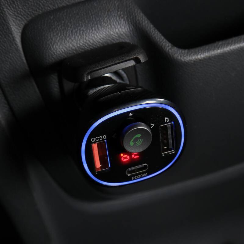 Monster Bluetooth FM Transmitter with Dual Charging Type-C PD QC3.0 - MCC9-1035-BLK