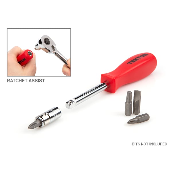 Tekton 1/4 Inch Drive 12-Point Socket and Ratchet Set, 55-Piece (5/32-9/16 in., 4-14 mm) - SKT05302