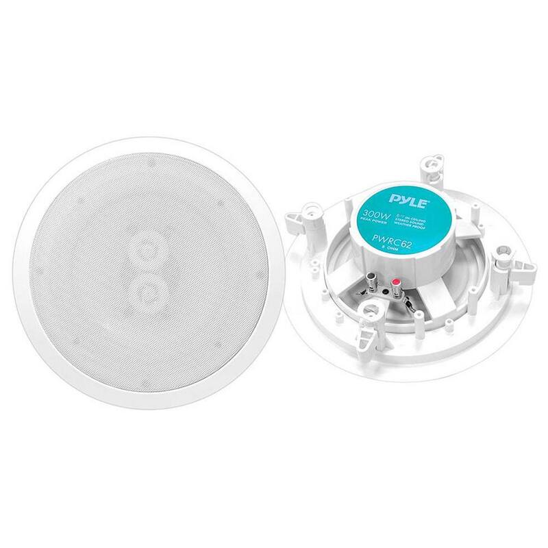 Unbranded 6.5 Inch 300W Home Audio In Ceiling or Outdoor Speaker Waterproof (2 Pack) - 2 x PWRC62