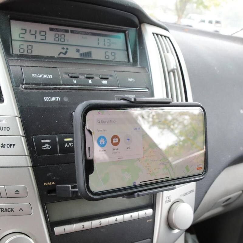 Armor All Universal CD Slot Phone Mount, Adjusts 360-Degrees - AMH3-1016-BLK