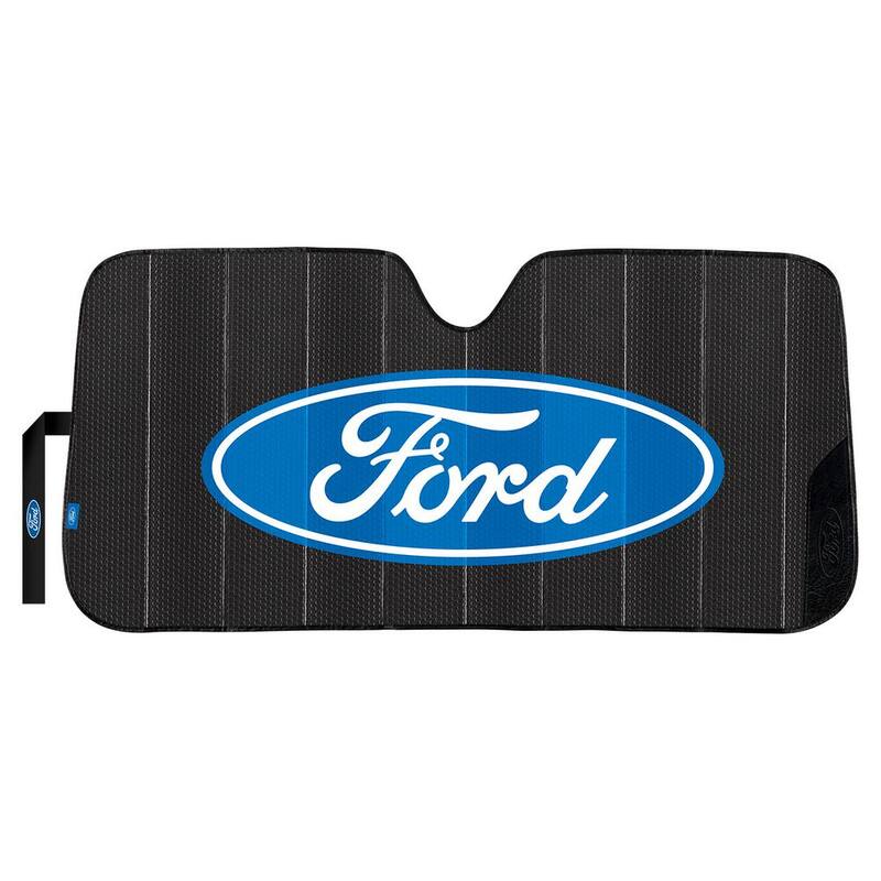 Plasticolor Ford Matte Black Accordion Sunshade - 003858R01