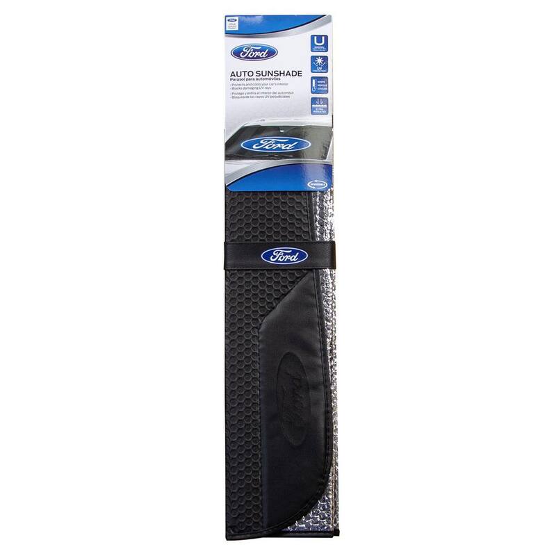 Plasticolor Ford Matte Black Accordion Sunshade - 003858R01