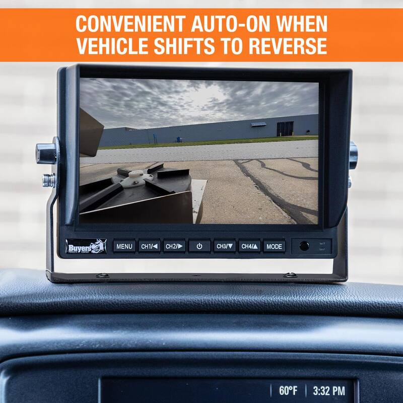 Buyers Products Company Vehicle Back-Up Monitor Rear View Observation System Kit with Night Vision Camera - 8883000