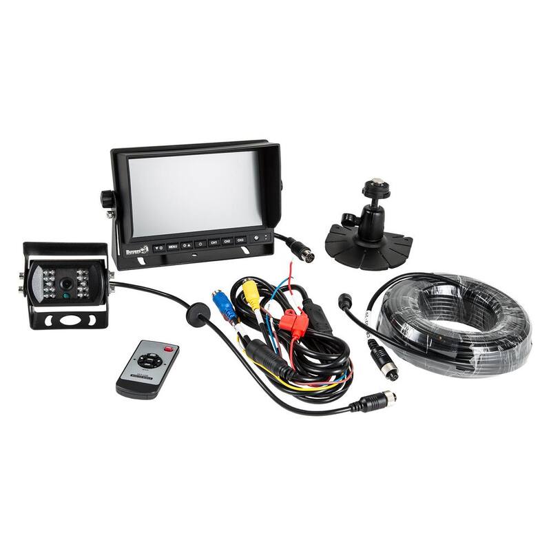 Buyers Products Company Vehicle Back-Up Monitor Rear View Observation System Kit with Night Vision Camera - 8883000