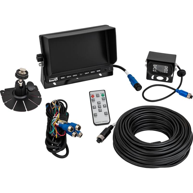 Buyers Products Company Rear View Reverse Backup Camera System w/ Night Vision and DVR - 8883050