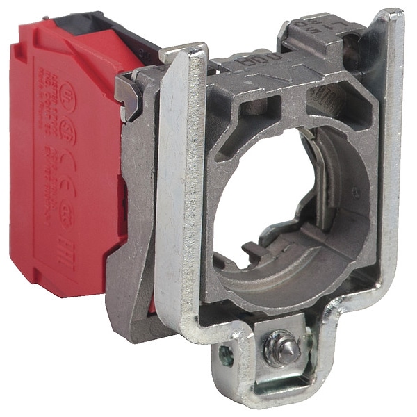 Bloque de contacto Schneider Electric, Negro, 1NC, 22 mm, ZB4 - ZB4BZ1026