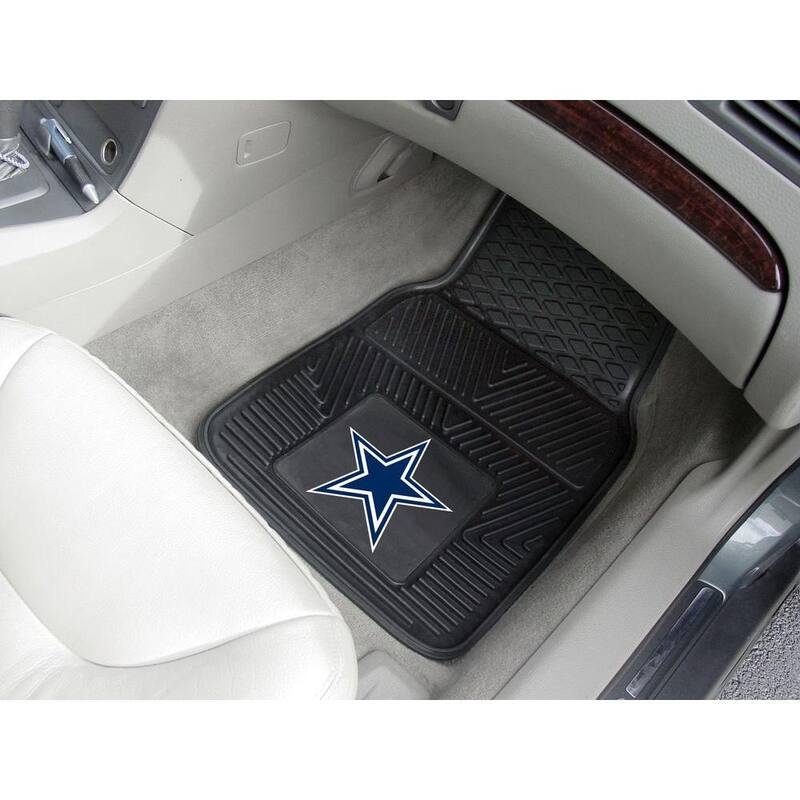 FANMATS NFL - Dallas Cowboys Heavy Duty 2-Piece 18 in. x 27 in. Vinyl Car Mat - 8274