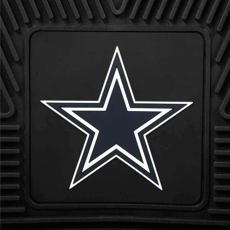 FANMATS NFL - Dallas Cowboys Heavy Duty 2-Piece 18 in. x 27 in. Vinyl Car Mat - 8274
