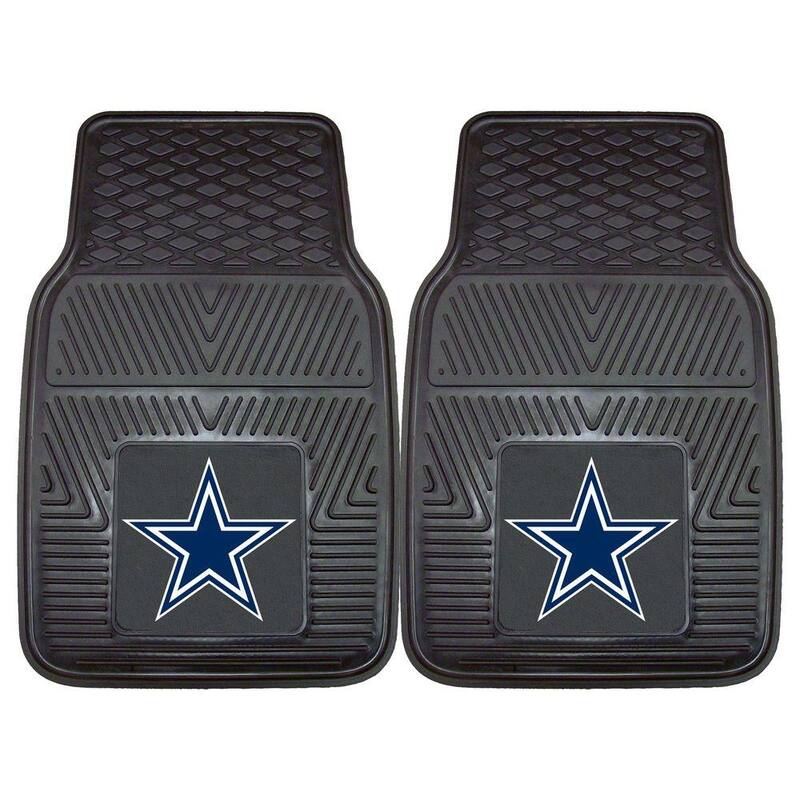 FANMATS NFL - Dallas Cowboys Heavy Duty 2-Piece 18 in. x 27 in. Vinyl Car Mat - 8274