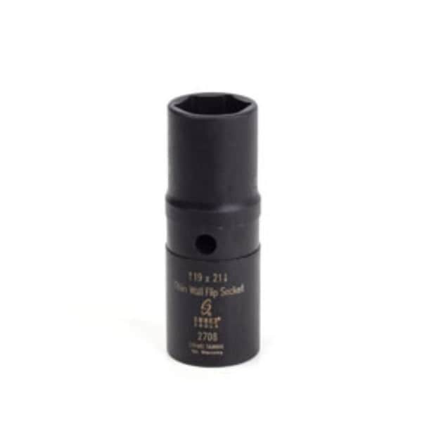 Gourmetgalley 0.5 in. Drive Thin Wall Flip Socket - 19 x 21 mm Deep - GO3638106