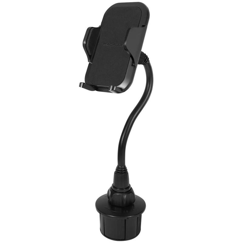 Macally Extra-Long 16 in. Tall Adjustable Automotive Cup Holder Mount for Smartphones and GPS - MCUP2XL