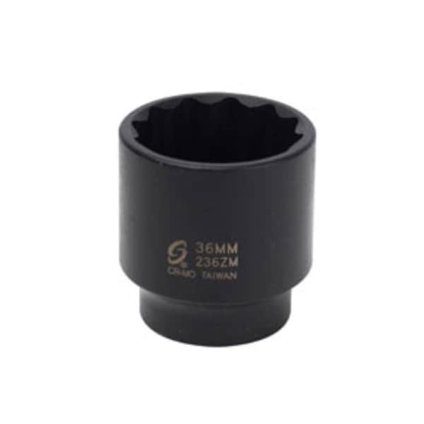 Gourmetgalley 0.5 in. Drive 12-Point Impact Socket - 36 mm - GO3642608