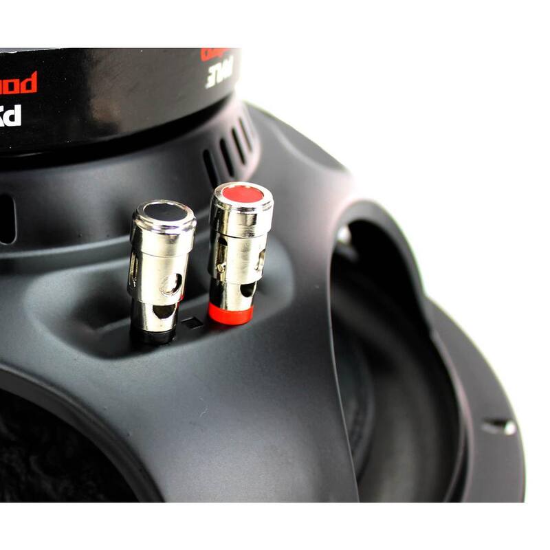 PYLE PLPW12D 12 in. 1600-Watt 4 Ohm DVC Black Car Stereo Audio Power Subwoofer Dual Coil - PLPW12D