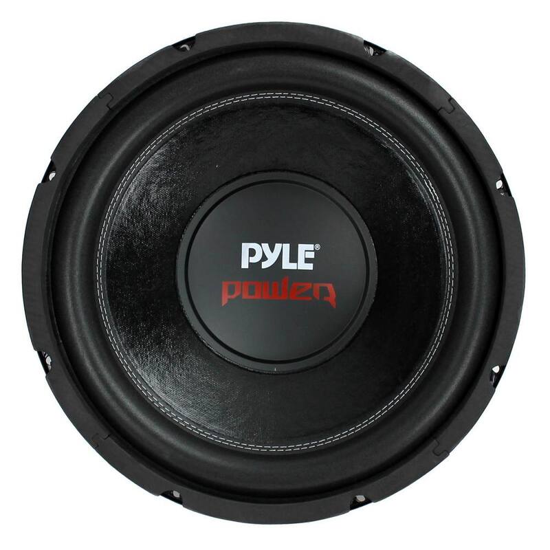 PYLE PLPW12D 12 in. 1600-Watt 4 Ohm DVC Black Car Stereo Audio Power Subwoofer Dual Coil - PLPW12D