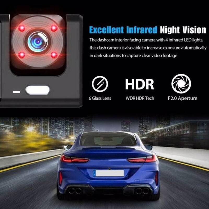 Etokfoks Car Dash Cam with Dual Lens - MLSA10-1OT003