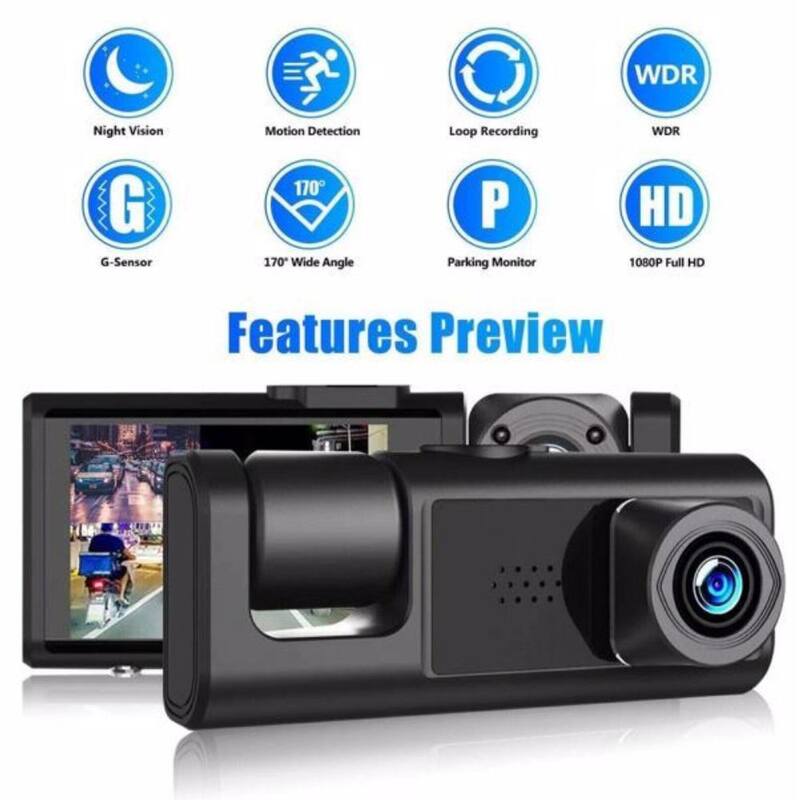 Etokfoks Car Dash Cam with Dual Lens - MLSA10-1OT003