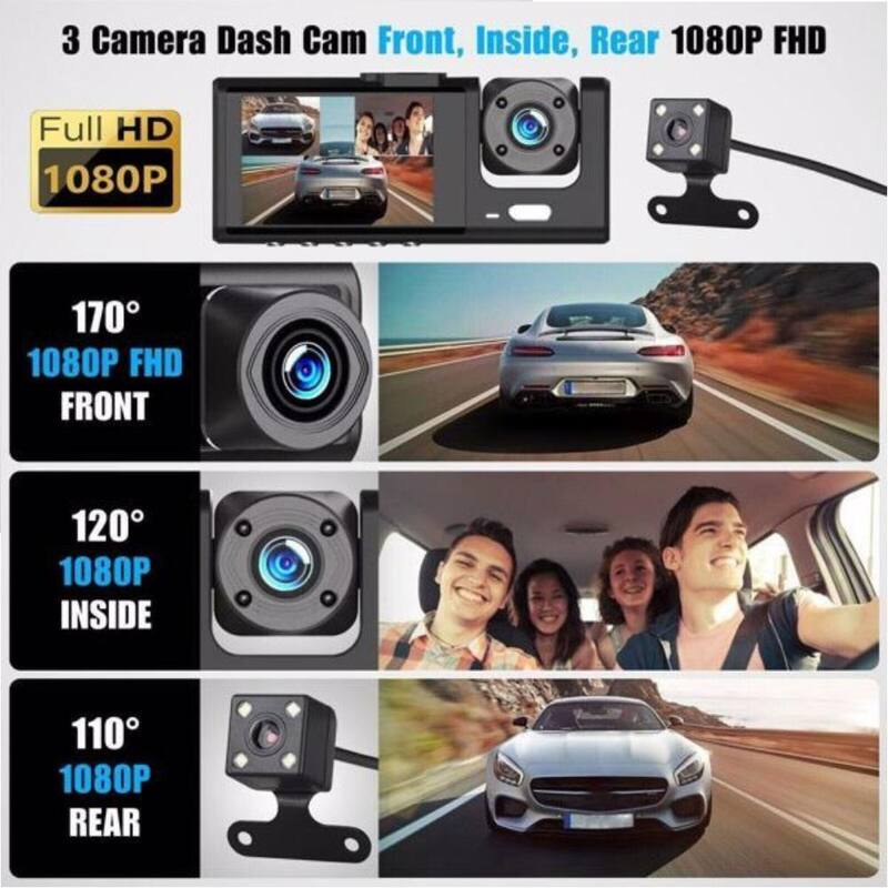 Etokfoks Car Dash Cam with Dual Lens - MLSA10-1OT003