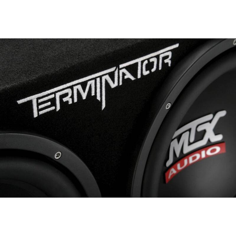 MTX 12 in. 2000-Watt Max Car Audio Dual Loaded Subwoofer Box Enclosure - TNE212DV