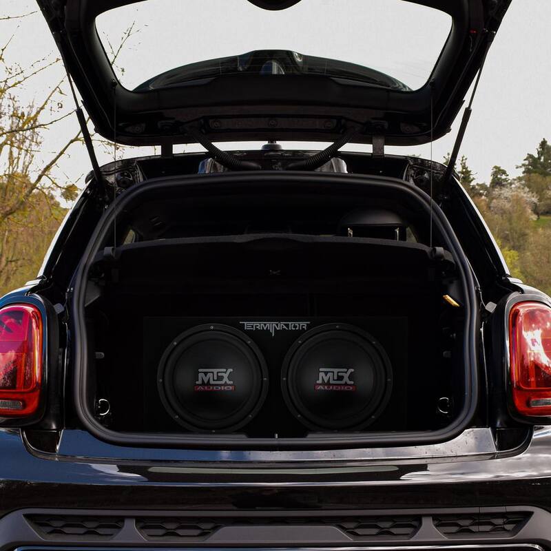 MTX 12 in. 2000-Watt Max Car Audio Dual Loaded Subwoofer Box Enclosure - TNE212DV