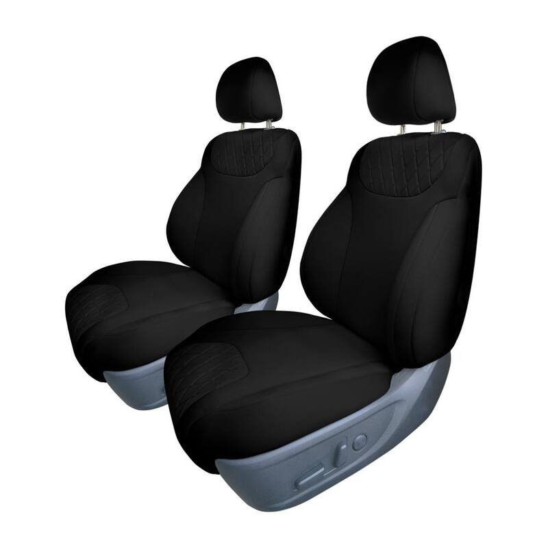 FH Group Neoprene Custom Fit Seat Covers for 2019 - 2023 Hyundai Santa Fe 26.5 in. x 17 in. x 1 in. Front Set - DMCM5030BLK-FR